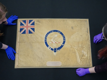 Rare polar sledge flag used in hunt for Franklin's doomed